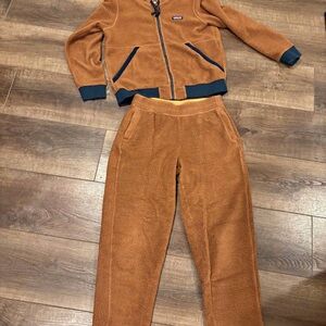 Patagonia Brown Fleece Tracksuit